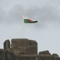 Caerphilly Castle - Welsh Flag Flying Proudly Above