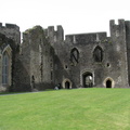 Inner Courtyard at Caerphilly Castle, Wales