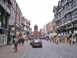 Streets in Chester, England