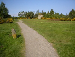 View of Culloden Battlefield on Culloden Moor, Scotland