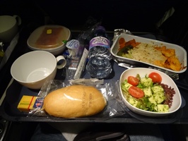 Our meal on British Airways
