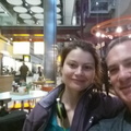 Our very first photo in London - at Heathrow airport