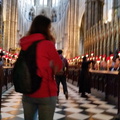 Chantel inside Westminster Abbey
