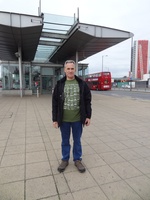 Danie at Canning Town station