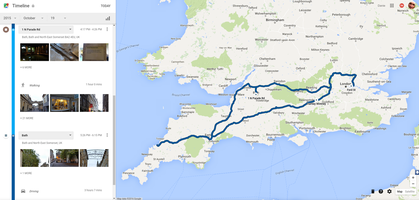 The route we drove to Port Isaac