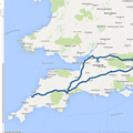 The route we drove to Port Isaac