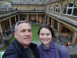 Us at the Roman Baths in Bath