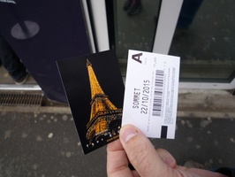 Our tickets for the Eiffel Tower