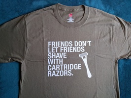My new T-Shirt promoting Traditional Wet Shaving