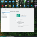 Manjaro KDE - All done and running showing kernel V4.11 running