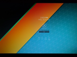 Manjaro KDE - default login screen after first boot
