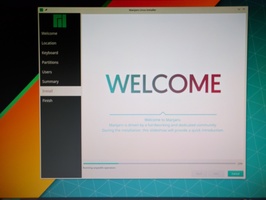Manjaro KDE - starting the install process