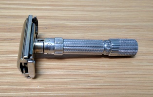 Gillette Fat Boy Razor after being cleaned