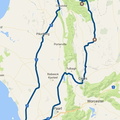 Google Map view of the route