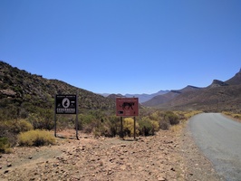 Looking back after leaving the Cederberg area