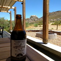 Cold CederBrew Stout Craft Beer on a perfect day in the mountains