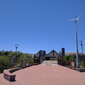 Entrance to the Intaka Island bird wildlife sanctuary next to Canal Walk - note the wind generator to the righ