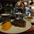 Rump Steak with Blue Cheese and Biltong Sauce at The Godfathers Restaurant