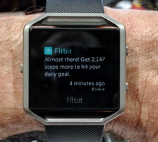Fitbit Blaze notification