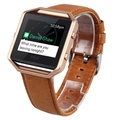 Fitbit Blaze with Leather Strap and Rose Gold Frame