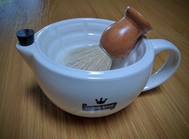 Crown King Victorian Style Shaving Scuttle