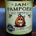 Closeup of the Jan Pampoen Spicy Pumpkin Ale brewed at Kromrivier