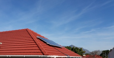 Four 120 Watt solar panels all fitted