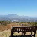 View from bench at top of Tygerberg Hill