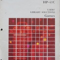 Library Solutions books gave you all the programming code to program these games or applications into the HP41C