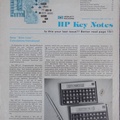HP Key Notes magazine September / December 1981 announcing the new HP10 series calculators which are still being sold today