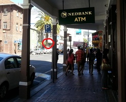 Nedbank has two ATM machines across the road from each other