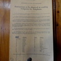 Matjiesfontein - Sign in old Post Office for sending of telegrams
