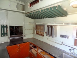 Matjiesfontein - kitchen in old railway carriage