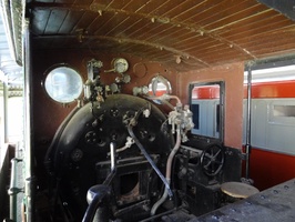 Matjiesfontein - inside steam loco