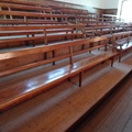 Inside the NG Church at Sutherland - Some original church benches