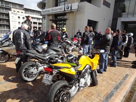 Pre-ride briefing at Hamman Motorrad Tygervalley