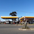Shell Garage at Touws River with a plane on its roof