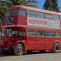 Old London Bus at Matjiesfontein - it really needs to find shelter out of this harsh sun!