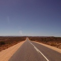 Long straight stretch of Route 62 through the Karoo