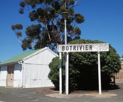 Botrivier Station Sign - 67 Miles to Cape Town!
