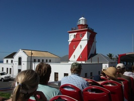 Passing Moulle Point lighthouse