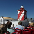 Passing Moulle Point lighthouse