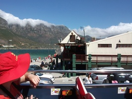 Another stop is at Mariner's Wharf at Hout Bay... Chapman's Peak Drive is in the background