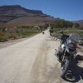 Video clip of biker joining discussion along a dusty Cederberg road