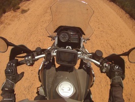Riders view.... just a bit dusty...