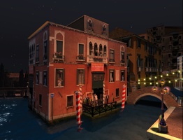 Beautiful buildings in Venice in Second Life