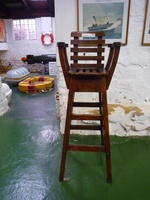 SA Navy Museum Simon's Town - Captains Chair from SAS Transvaal 1945-1978