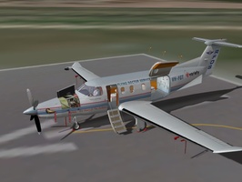 Pilatus PC-12 in Flying Doctor livery