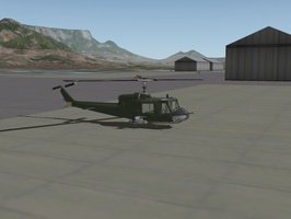 Huey Helicopter on X-Plane