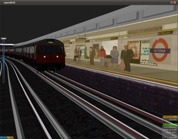OpenBVE Train Simulator - Arriving at Victoria Station